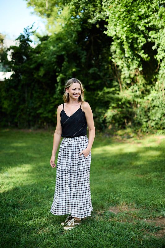 Perry Gathered Midi Skirt Made to Order