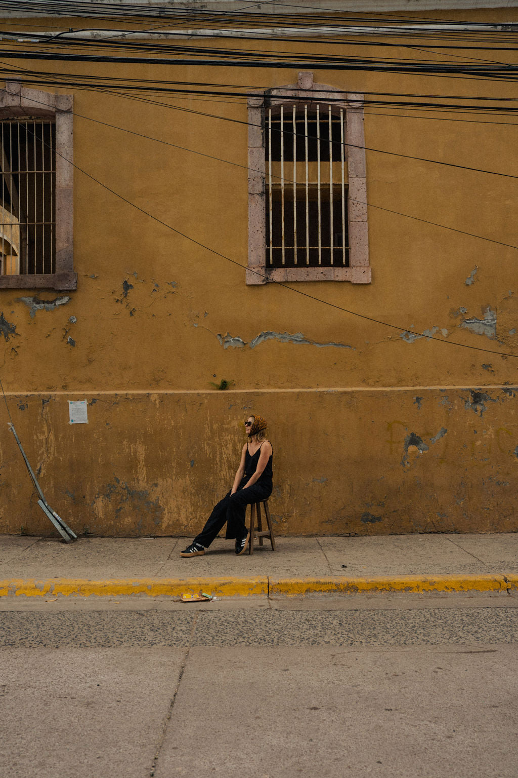 Bias Cut Tank in Black Linen