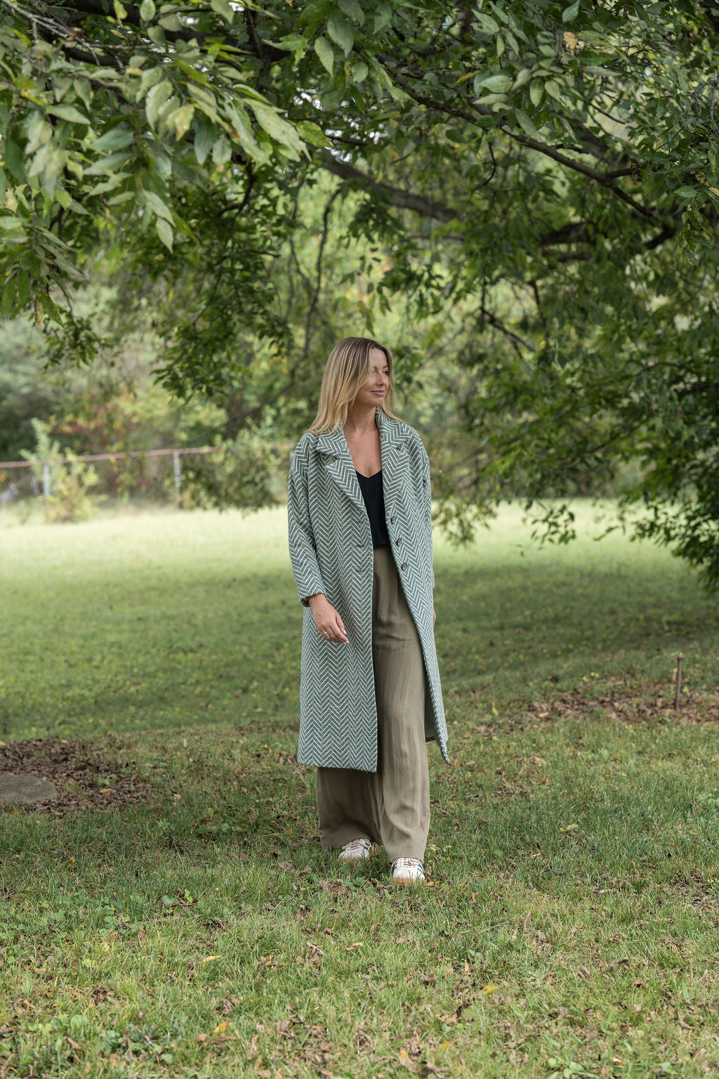 Portuguese Wool Polly Coat in Vintage Cream Made to Order