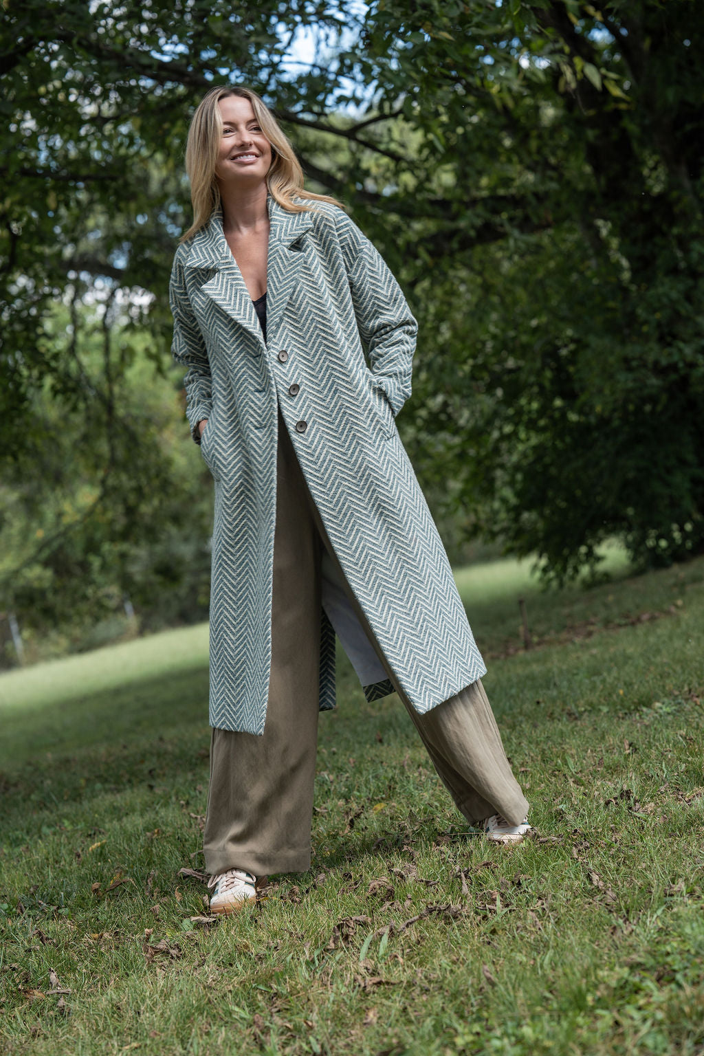 Portuguese Wool Polly Coat in Vintage Cream Made to Order