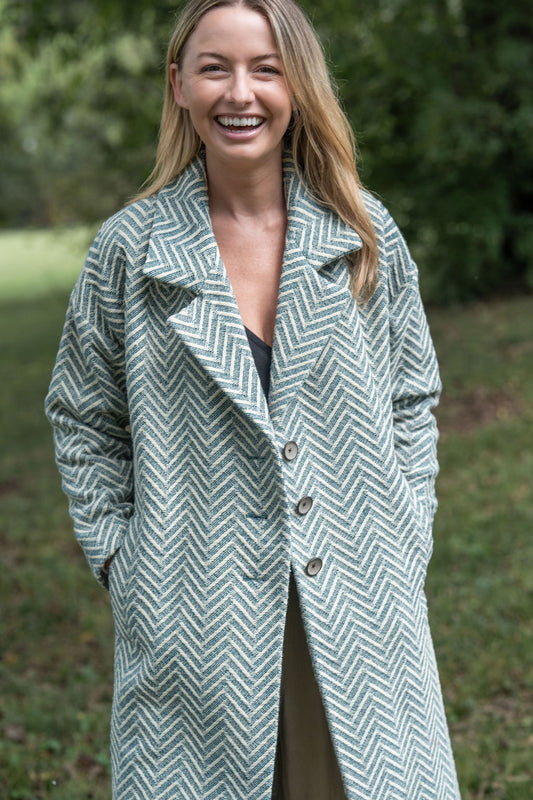 Portuguese Wool Polly Coat in Vintage Cream Made to Order