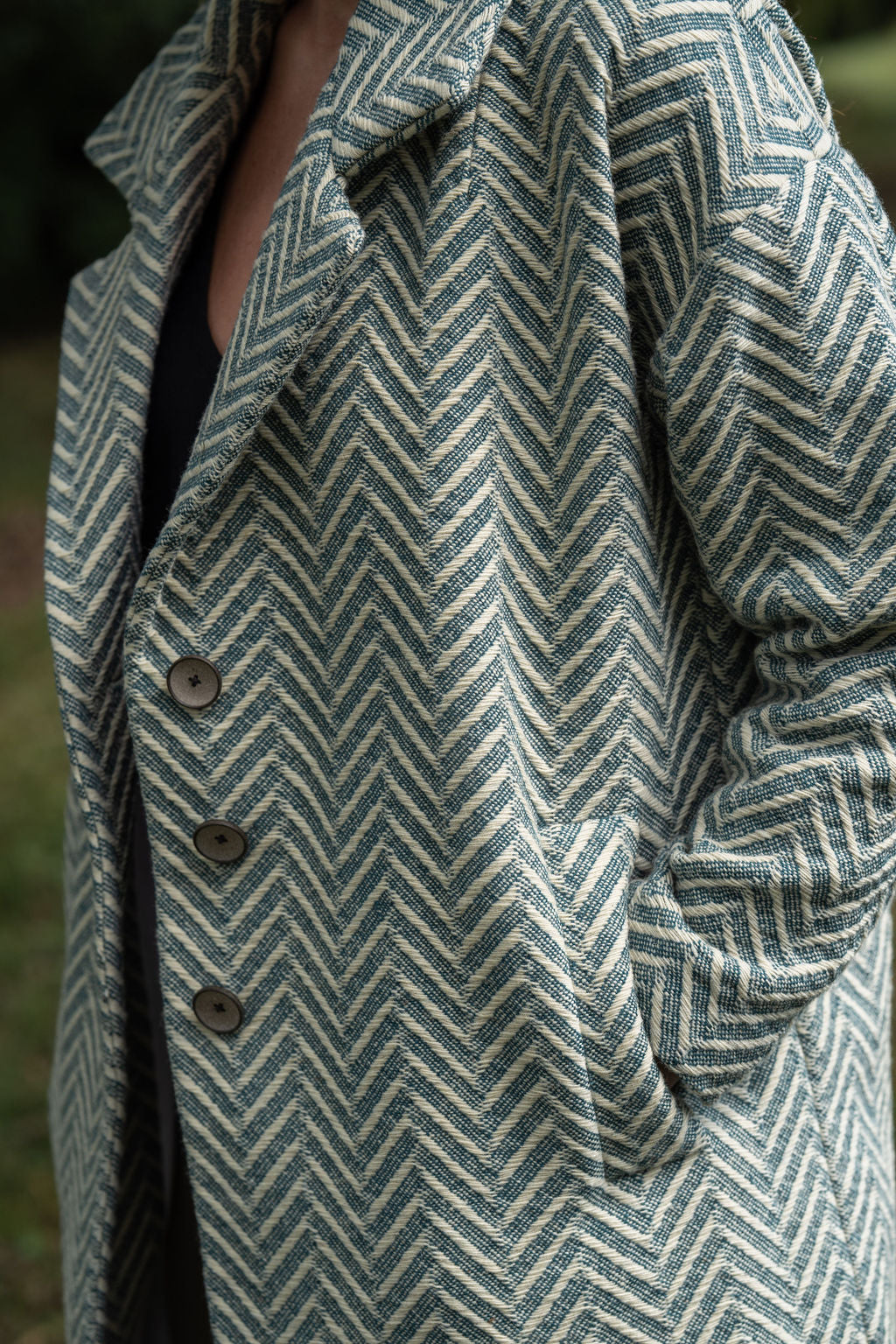Portuguese Wool Polly Coat in Vintage Cream Made to Order
