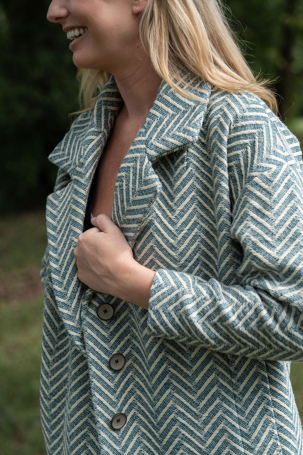 Portuguese Wool Polly Coat in Vintage Cream Made to Order