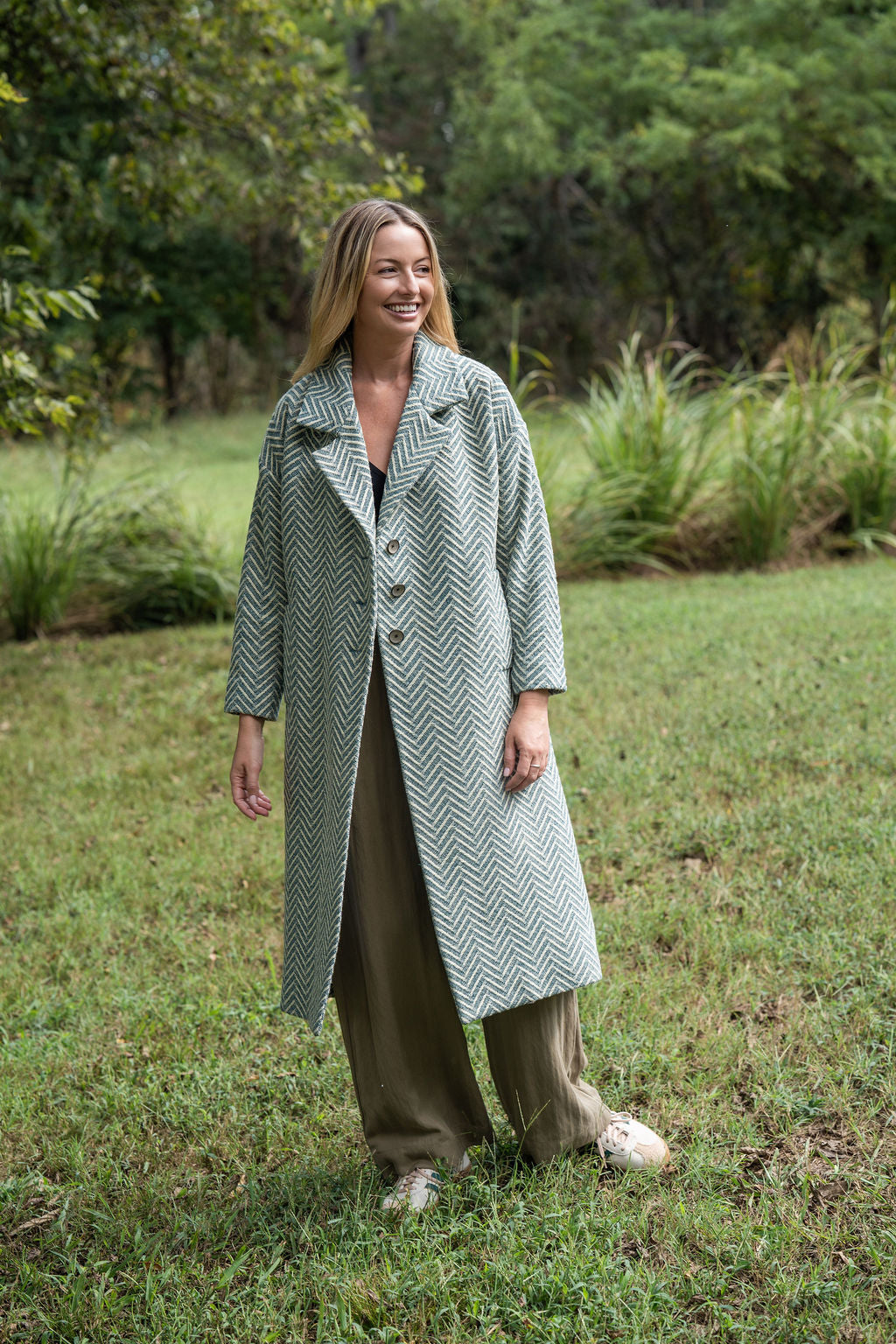 Portuguese Wool Polly Coat in Vintage Cream Made to Order