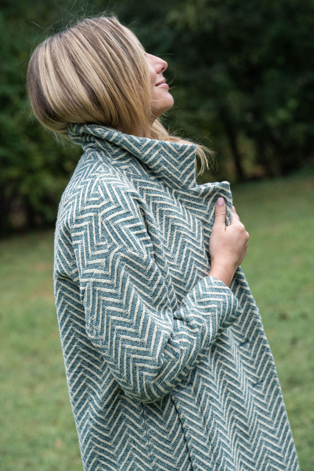 Portuguese Wool Polly Coat in Vintage Cream Made to Order