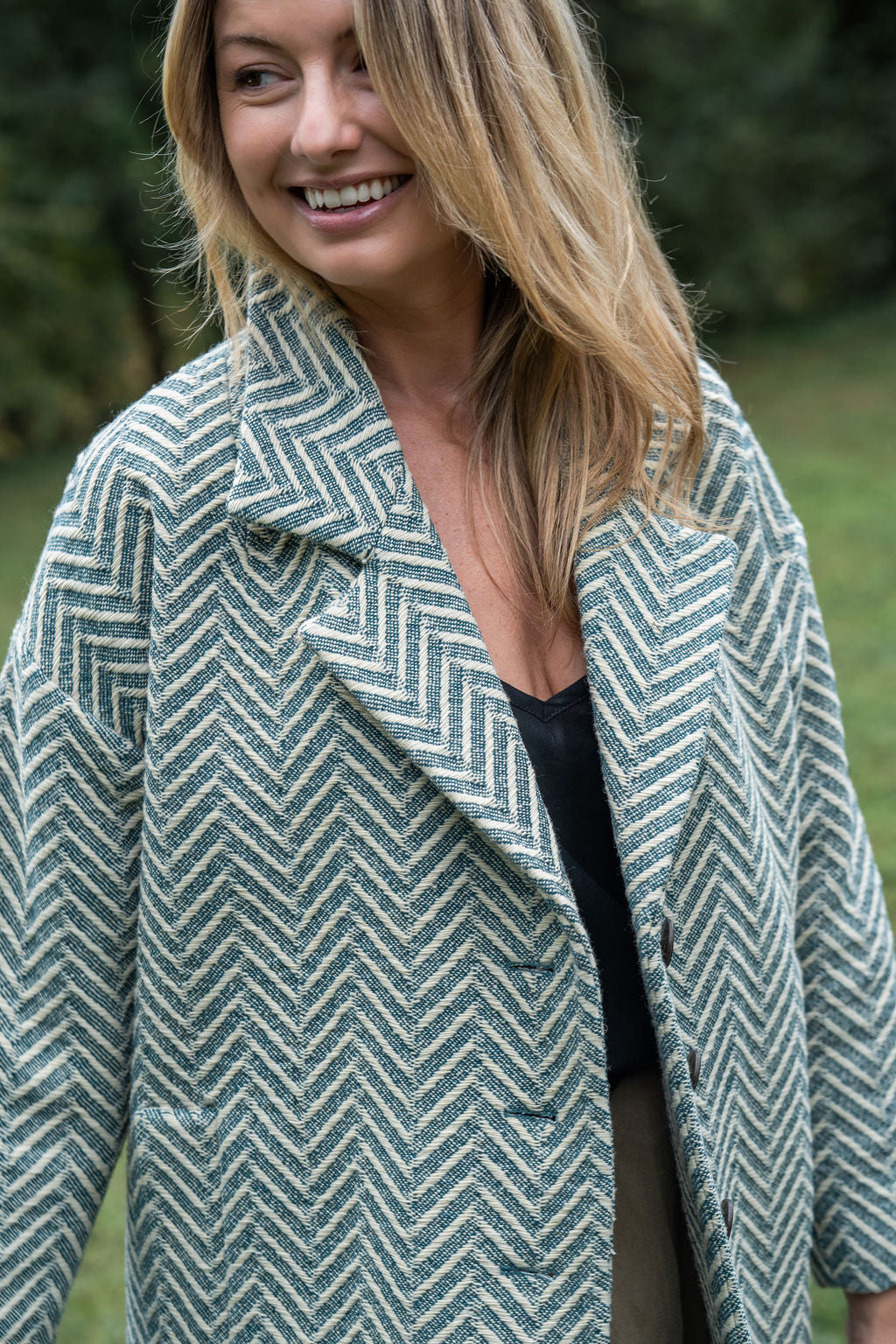 Portuguese Wool Polly Coat in Vintage Cream Made to Order
