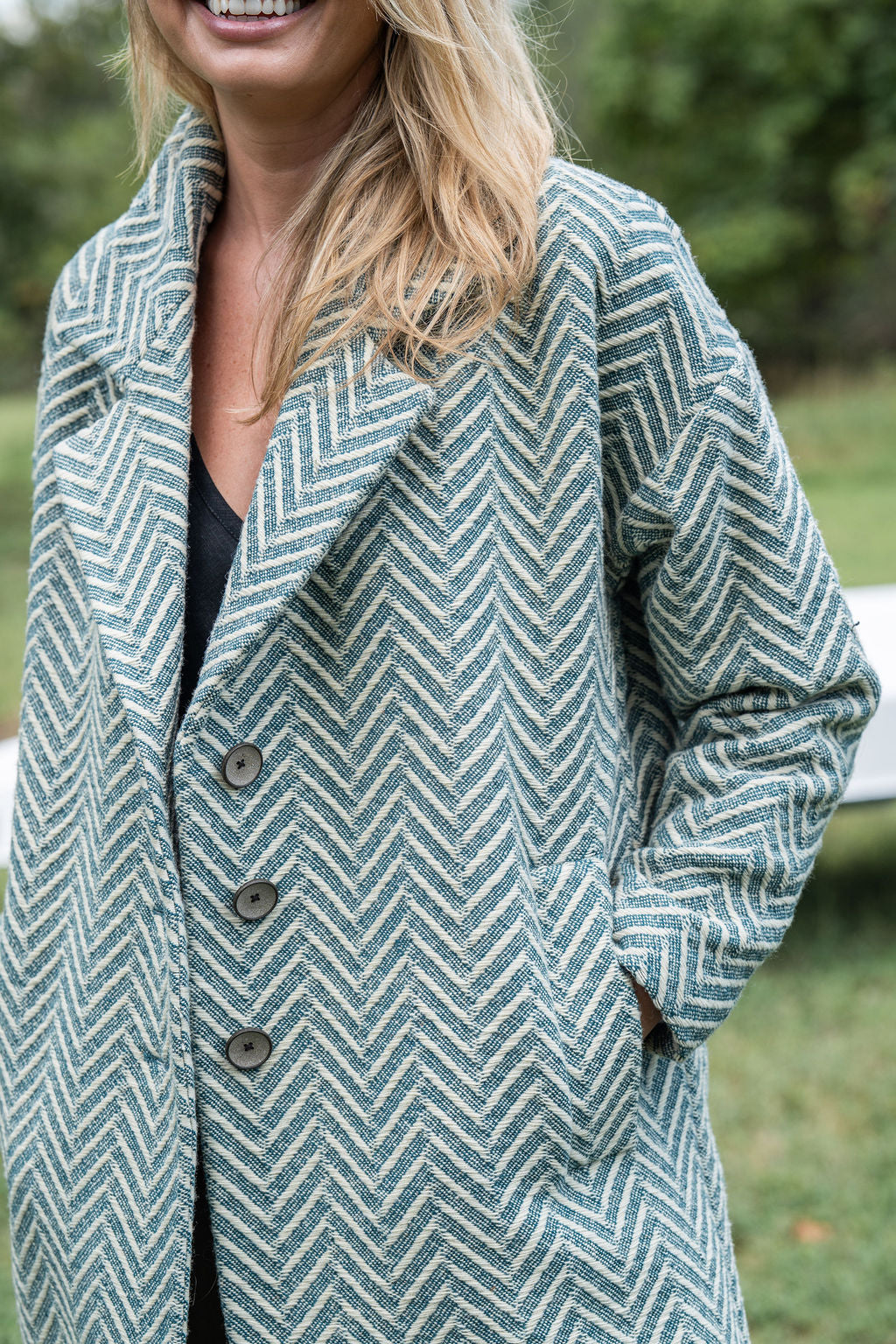 Portuguese Wool Polly Coat in Vintage Cream Made to Order