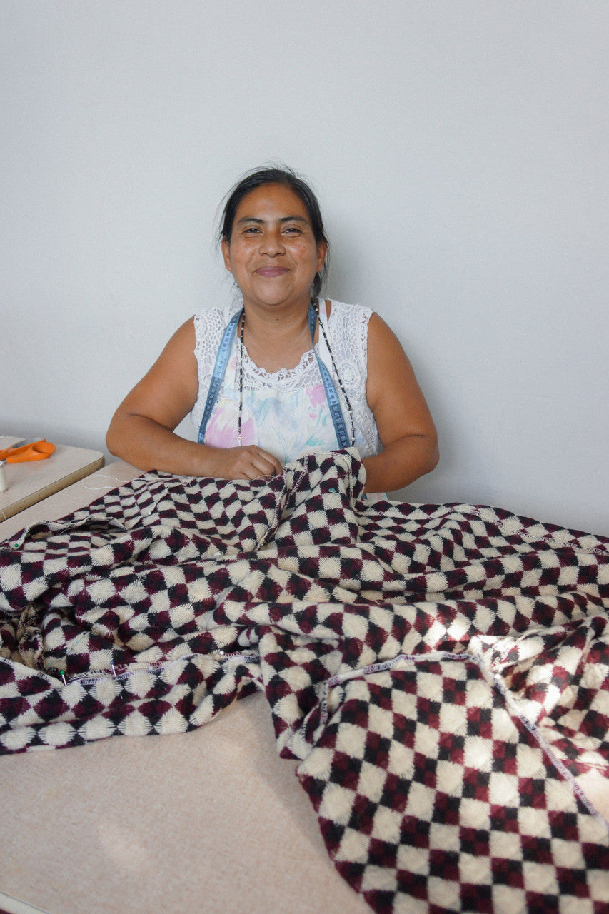 Portuguese Wool Pieper in Red and Black Check Made to Order