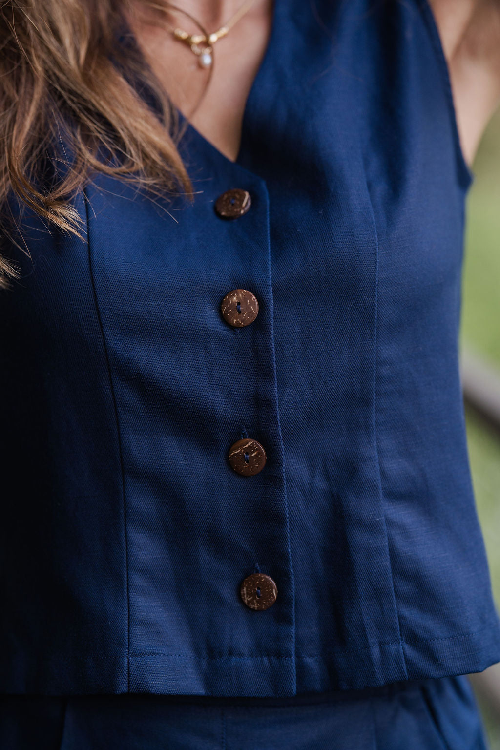 Pants Set in Navy Twill