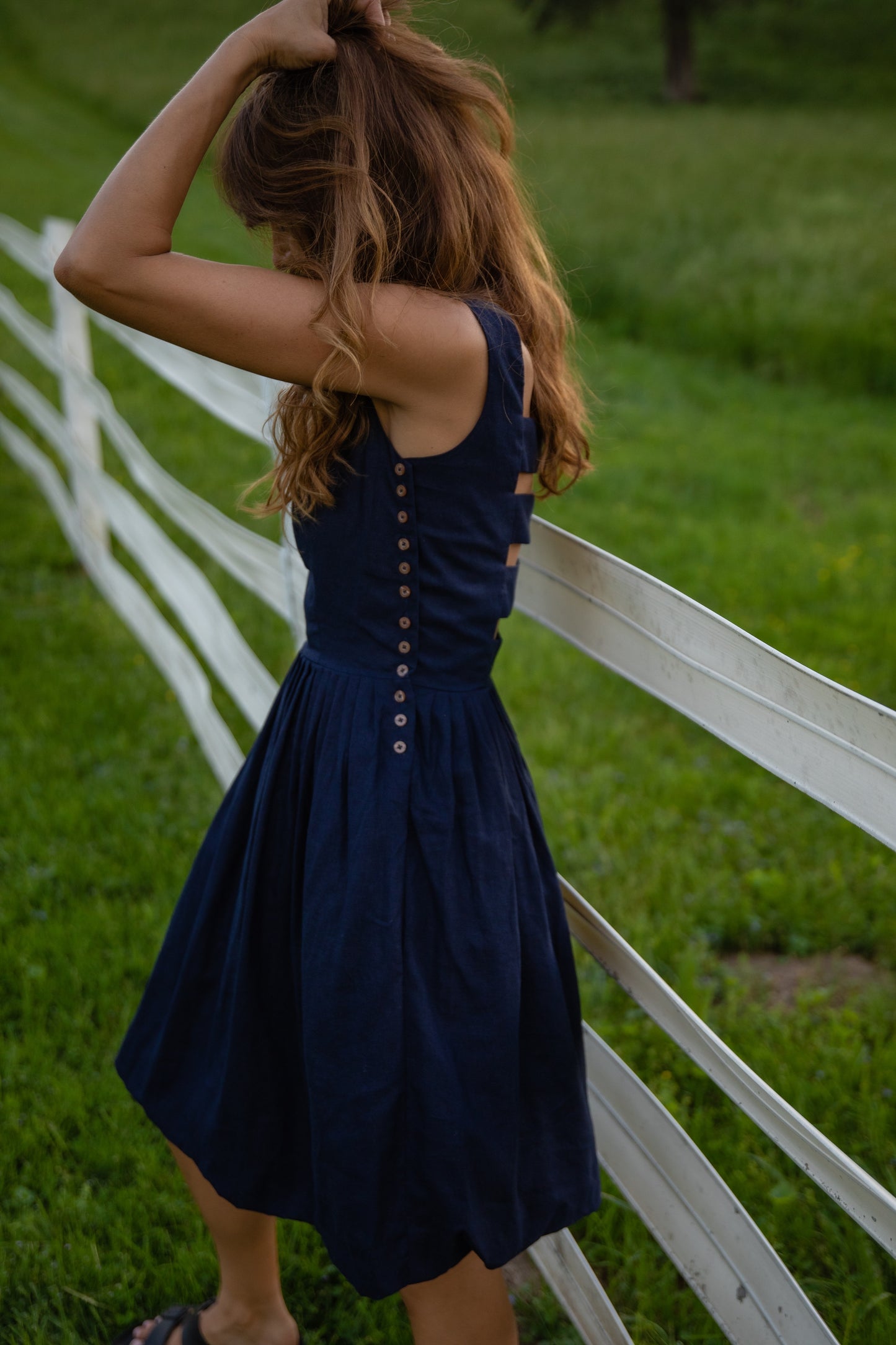 Lucy Dress in Linen Made to Order