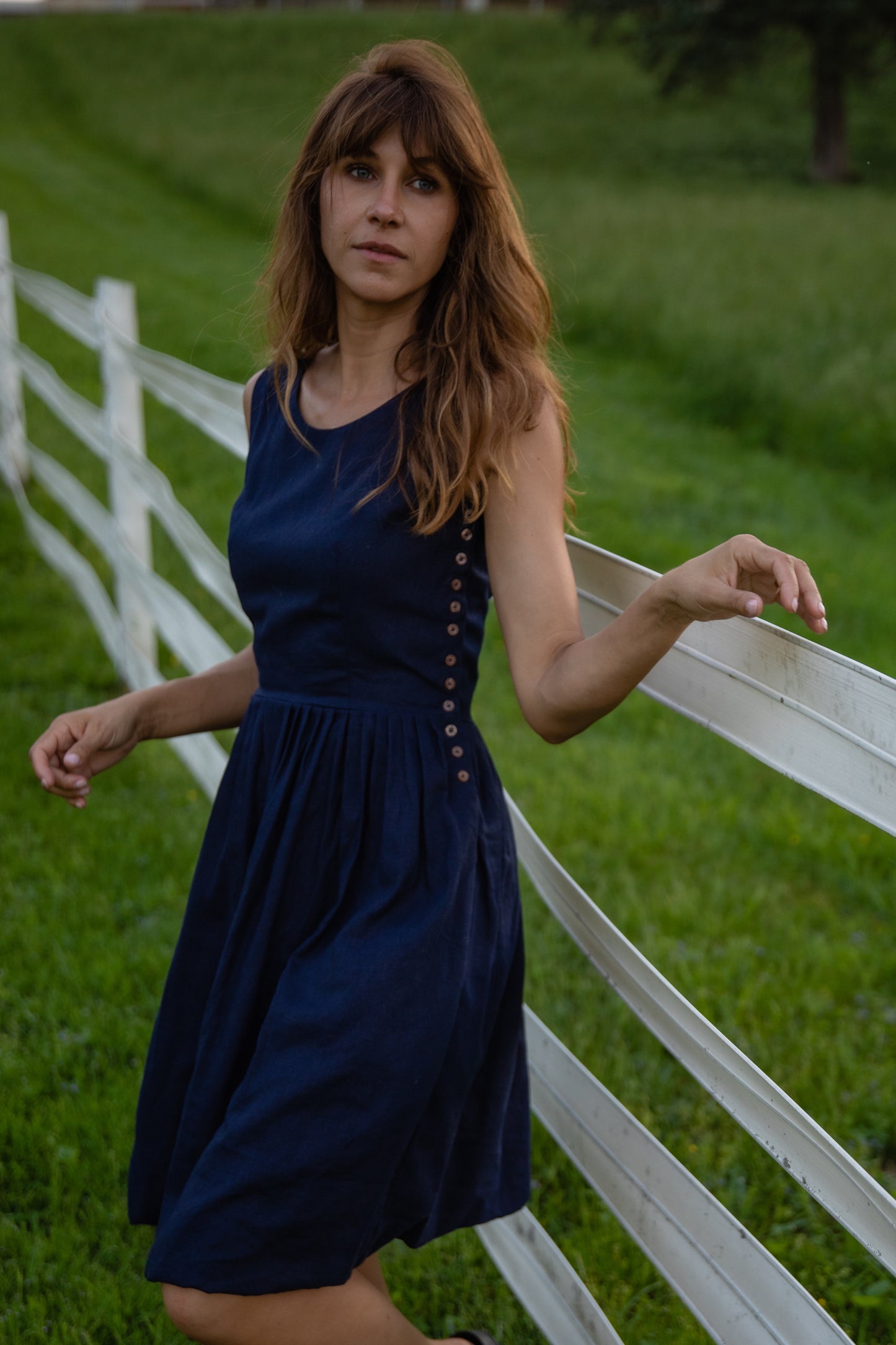 Lucy Dress in Linen Made to Order