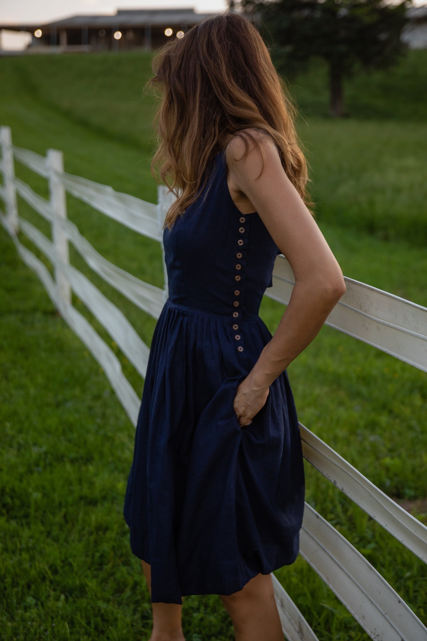 Lucy Dress in Linen Made to Order