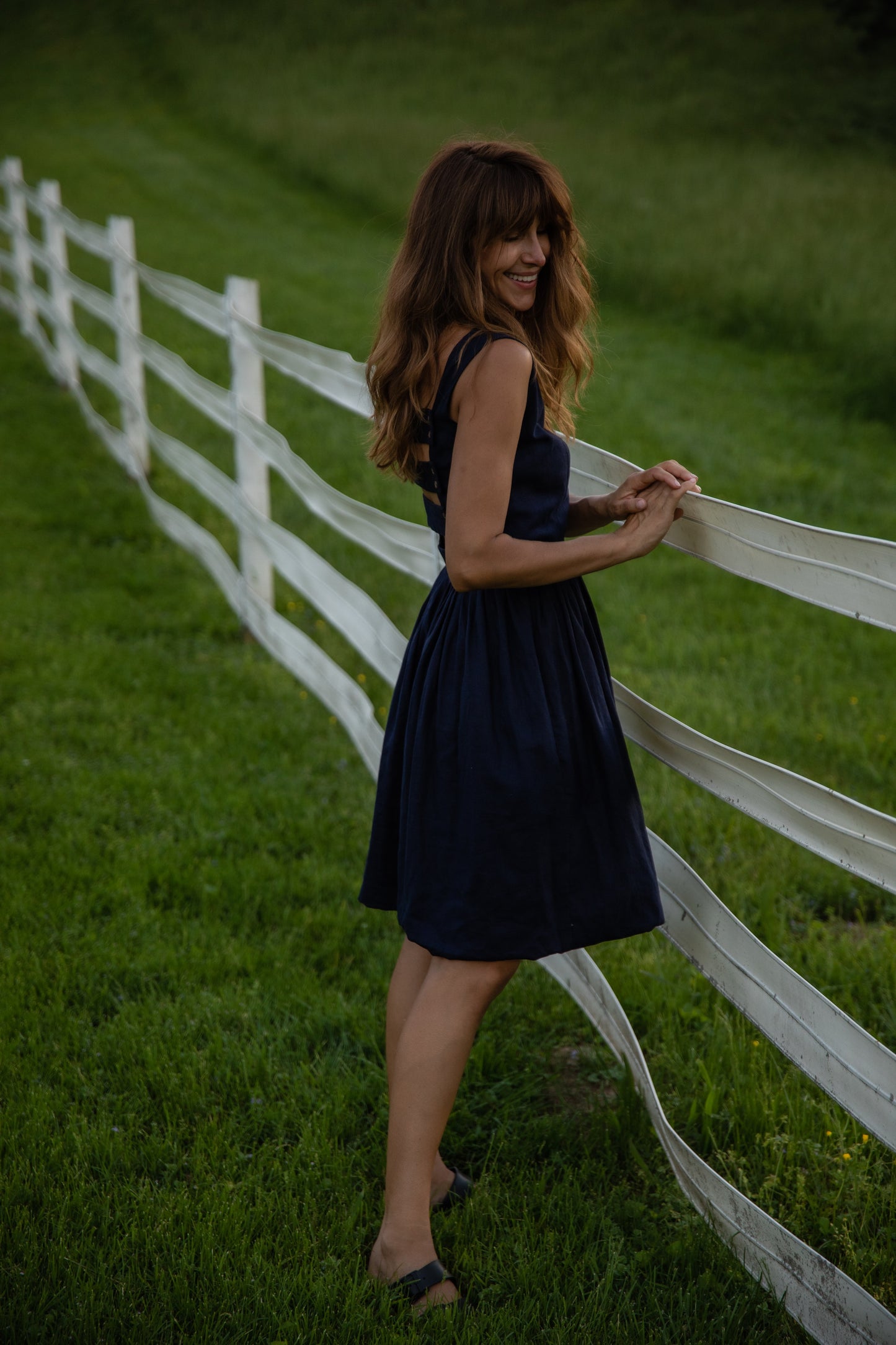 Lucy Dress in Linen Made to Order