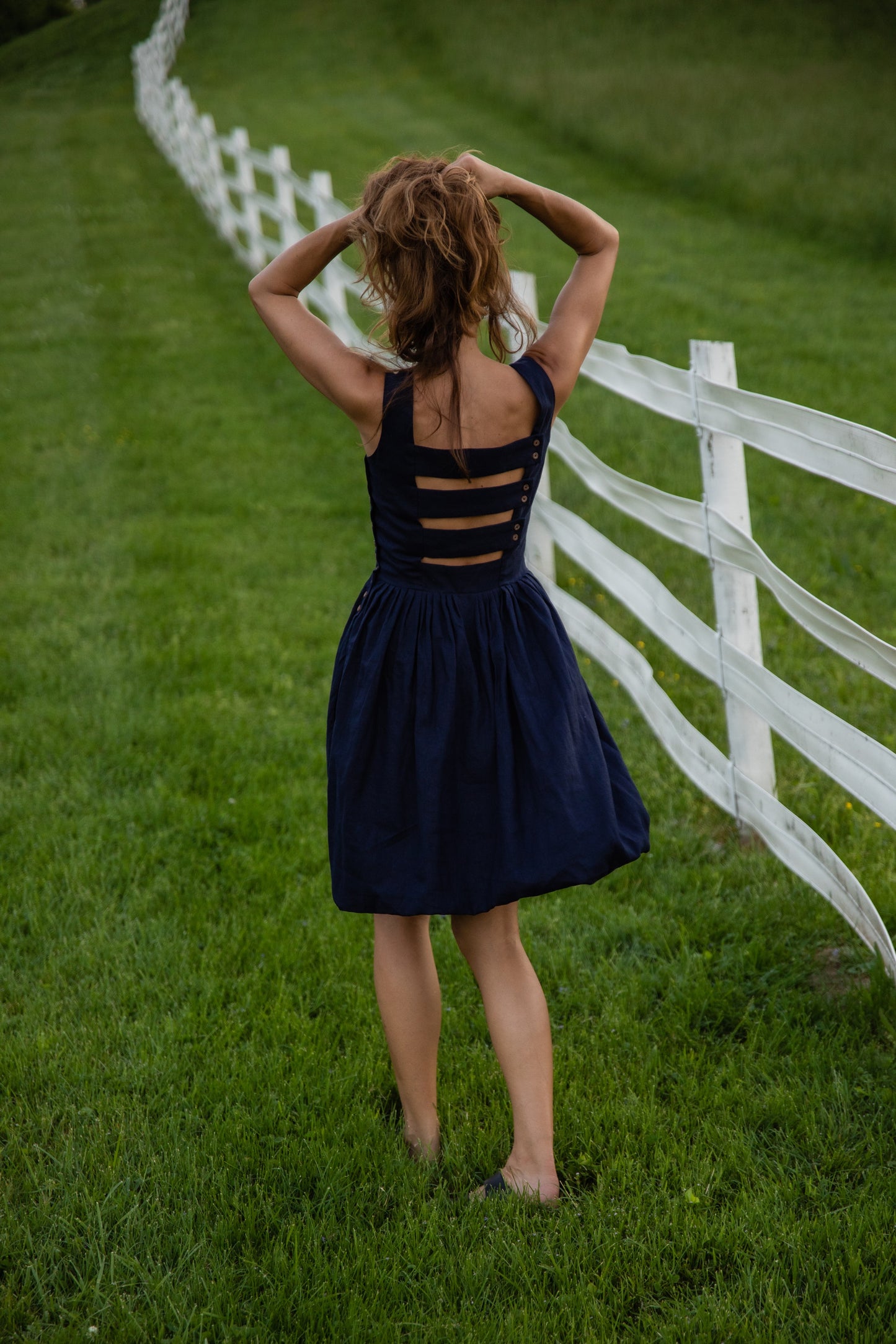 Lucy Dress in Linen Made to Order