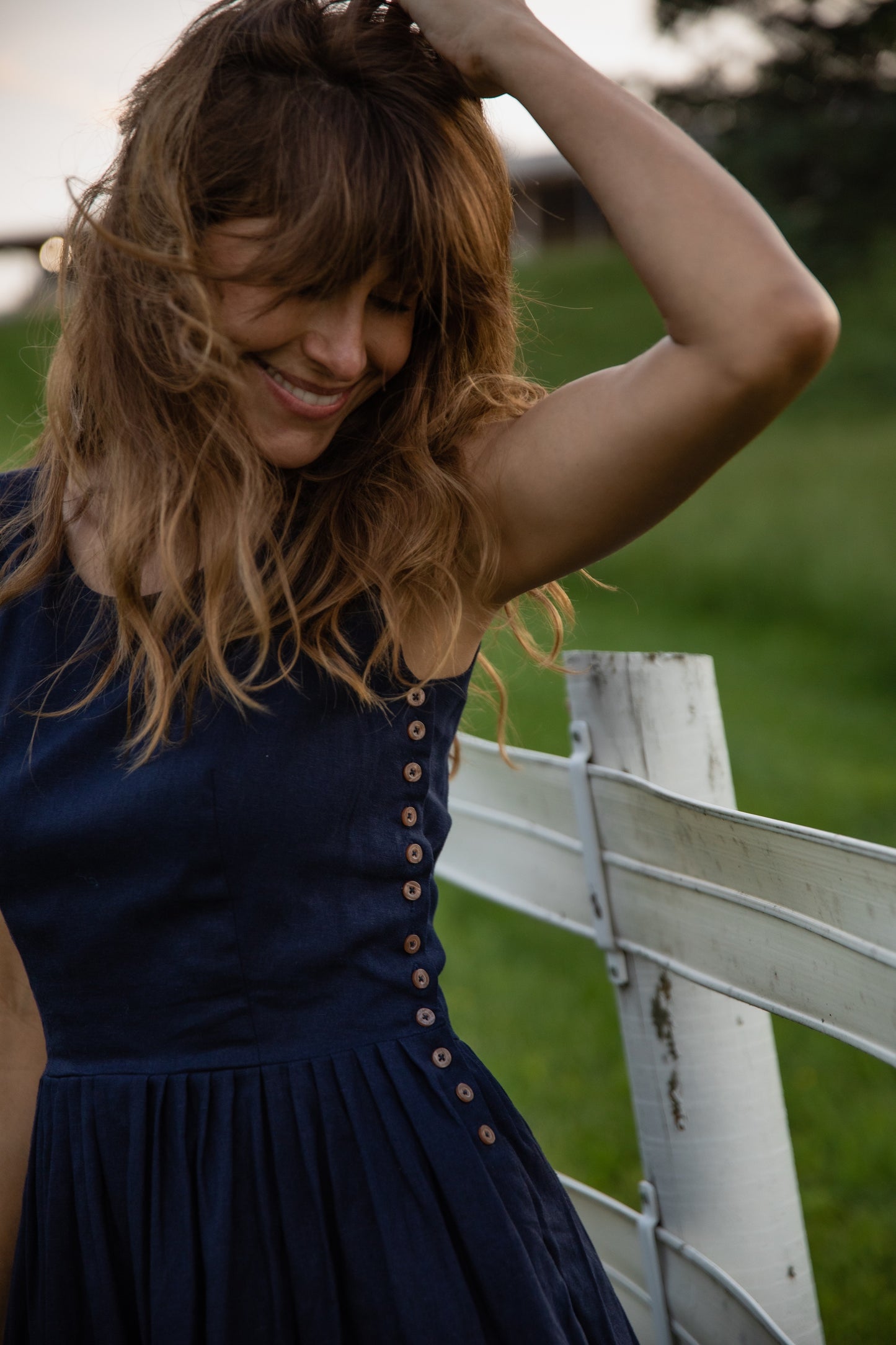 Lucy Dress in Linen Made to Order