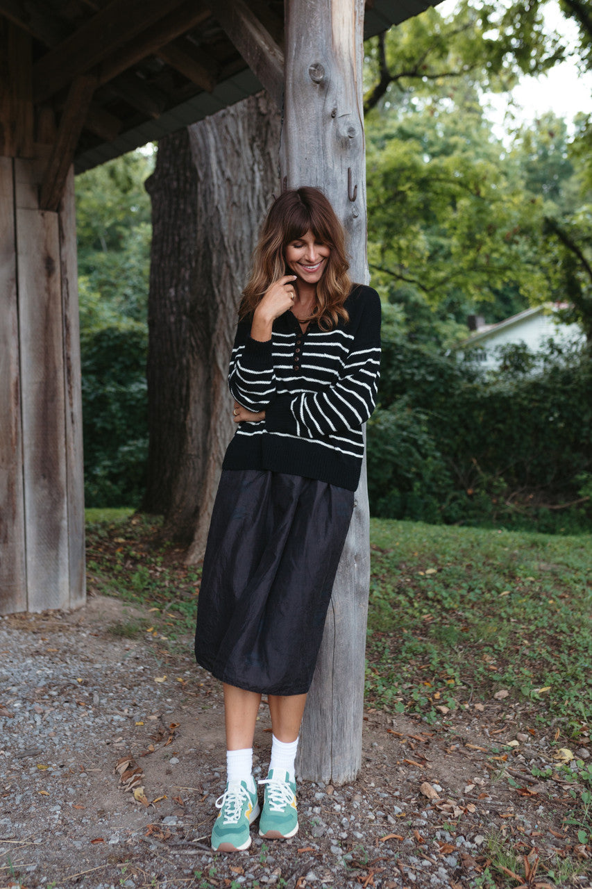 Aiden Classic Breton Style Henley Made to Order
