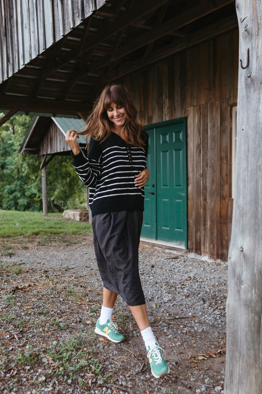 Aiden Classic Breton Style Henley Made to Order