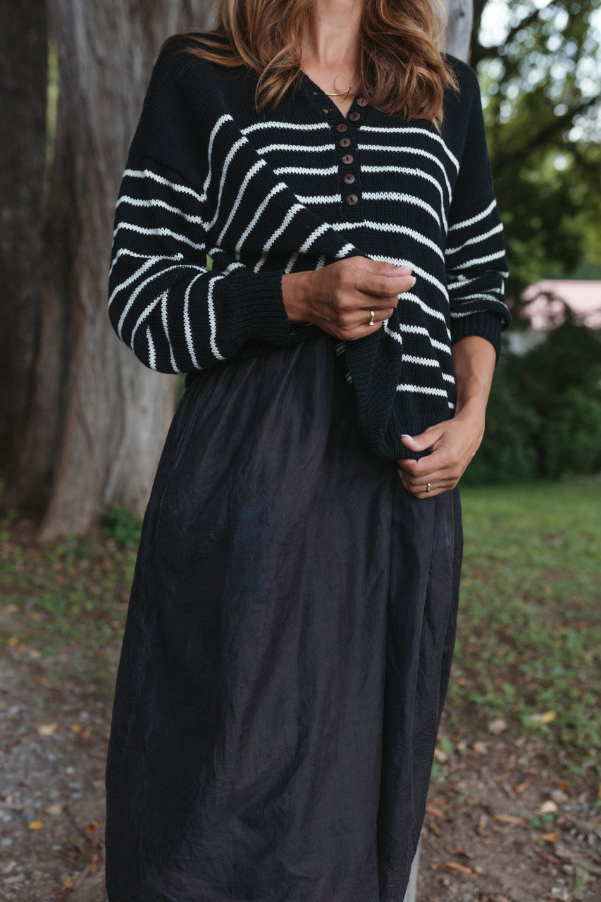 Aiden Classic Breton Style Henley Made to Order
