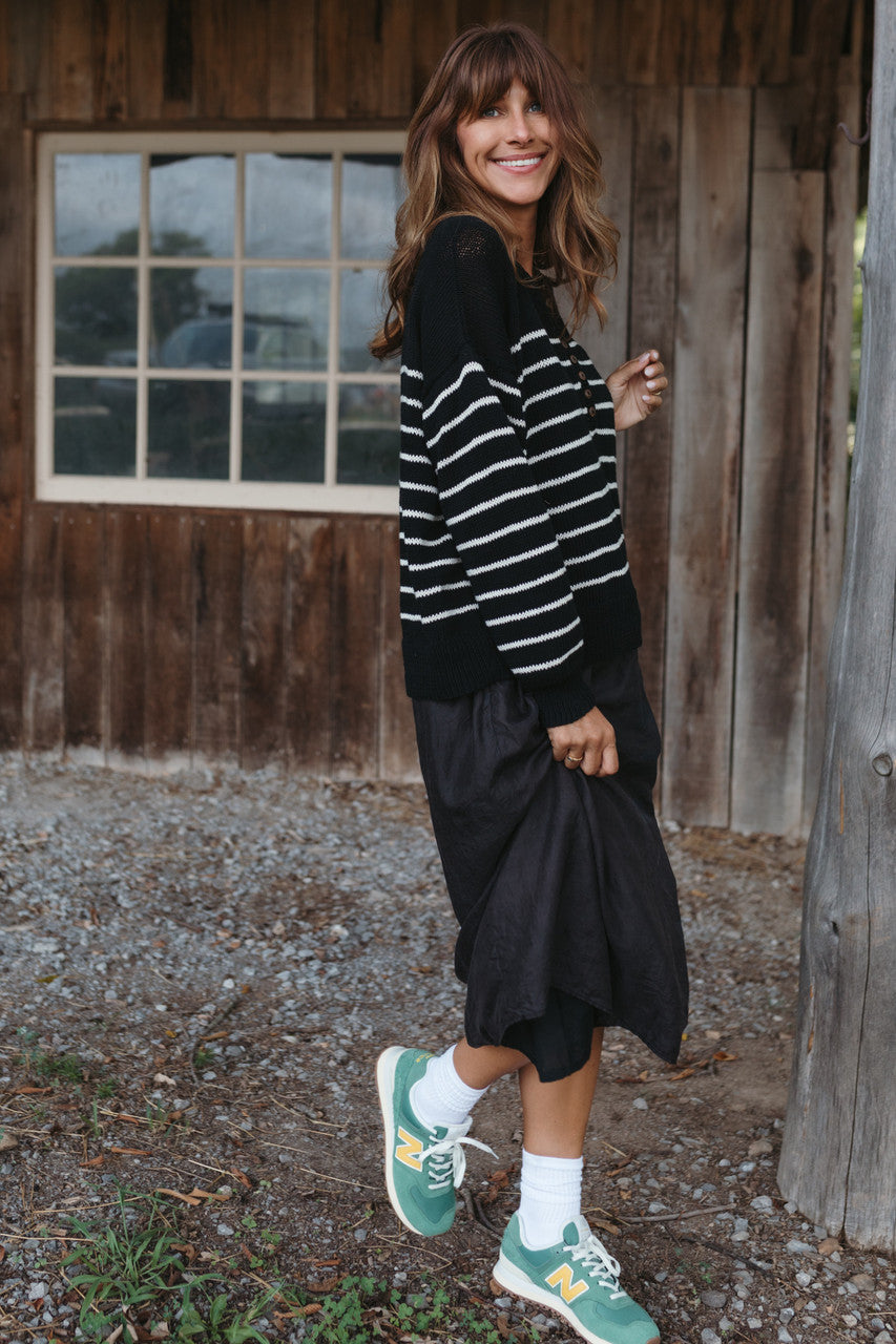 Aiden Classic Breton Style Henley Made to Order