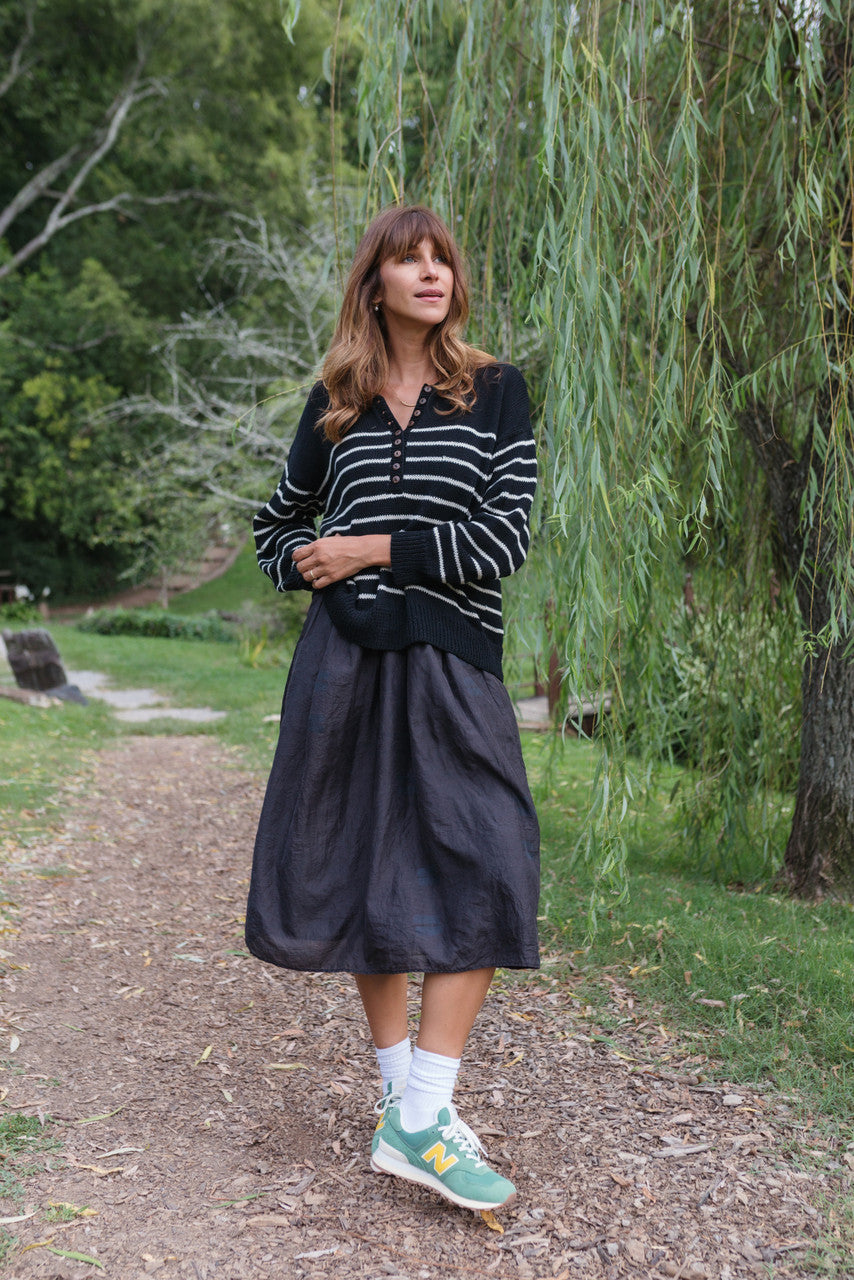 Aiden Classic Breton Style Henley Made to Order