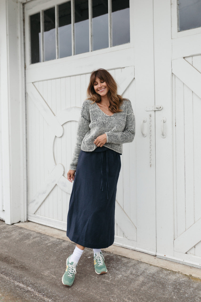 Finn V-Neck Wool Sweater Made to Order