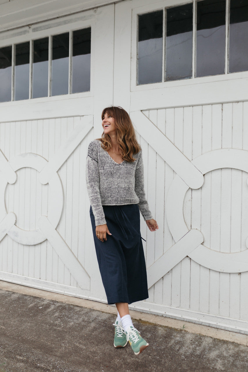 Finn V-Neck Wool Sweater Made to Order