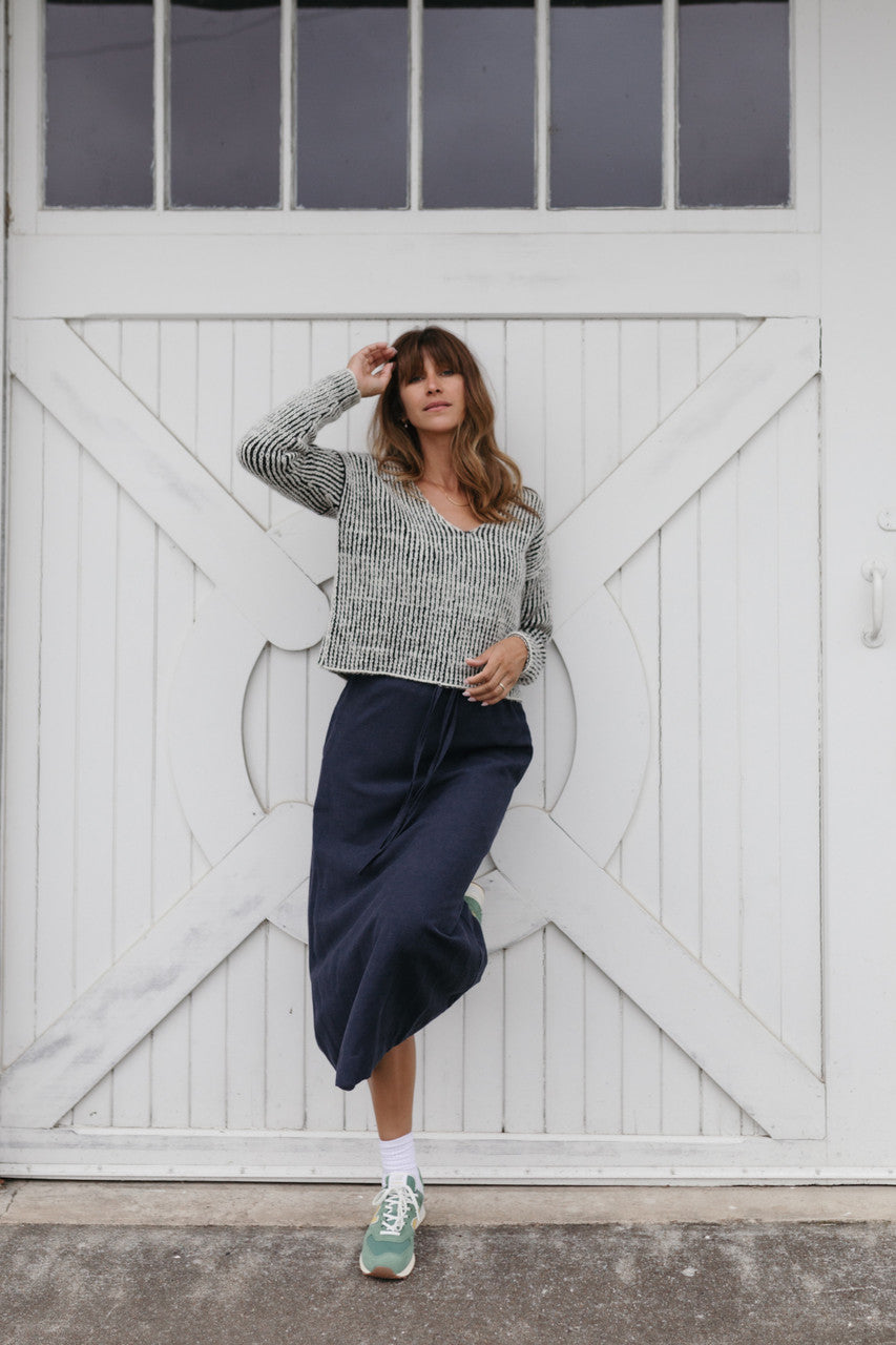 Finn V-Neck Wool Sweater Made to Order