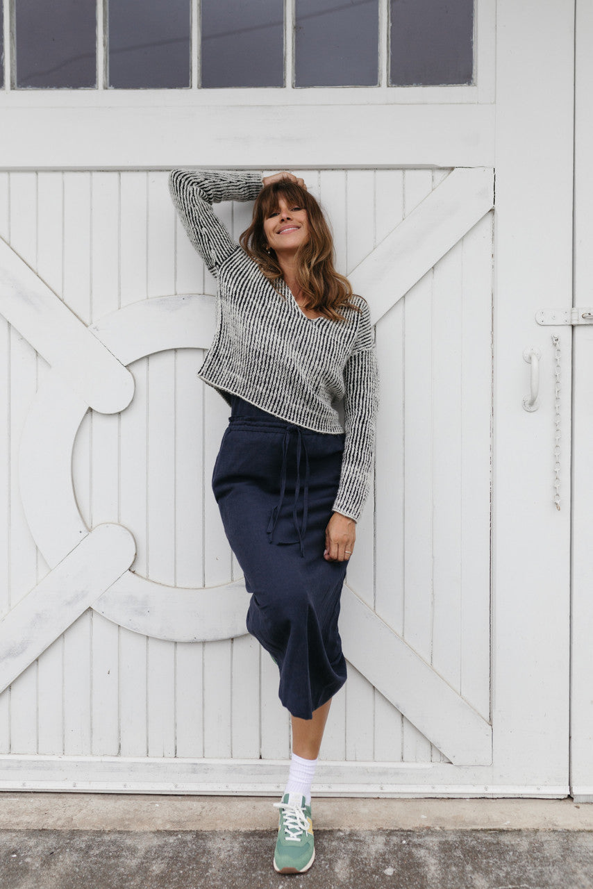 Finn V-Neck Wool Sweater Made to Order