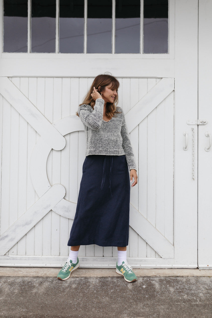 Finn V-Neck Wool Sweater Made to Order