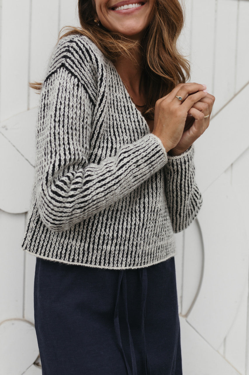 Finn V-Neck Wool Sweater Made to Order