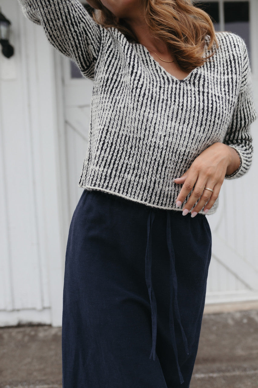 Finn V-Neck Wool Sweater Made to Order