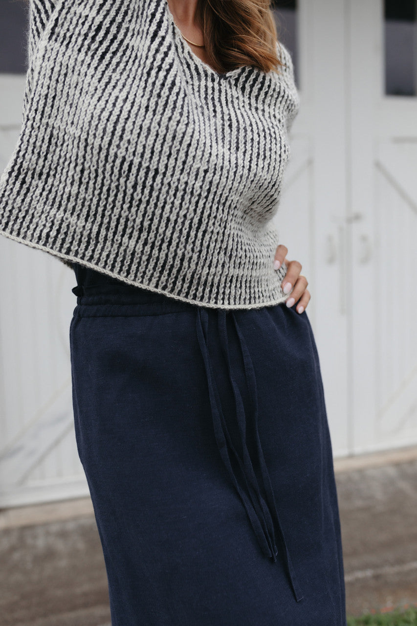 Finn V-Neck Wool Sweater Made to Order