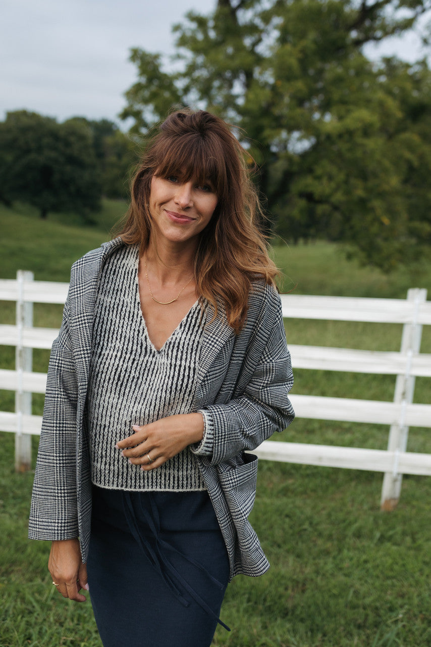Finn V-Neck Wool Sweater Made to Order