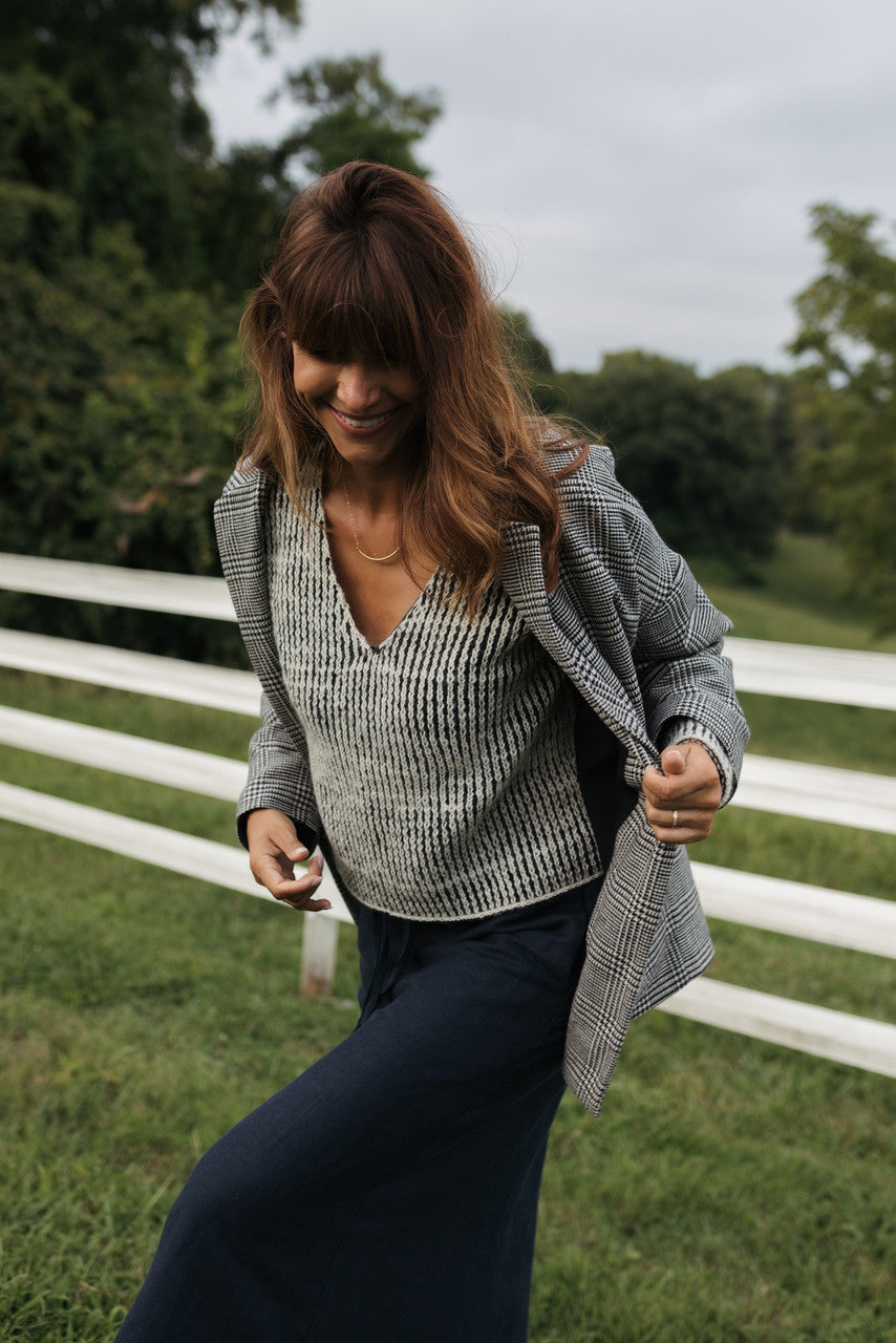 Finn V-Neck Wool Sweater Made to Order