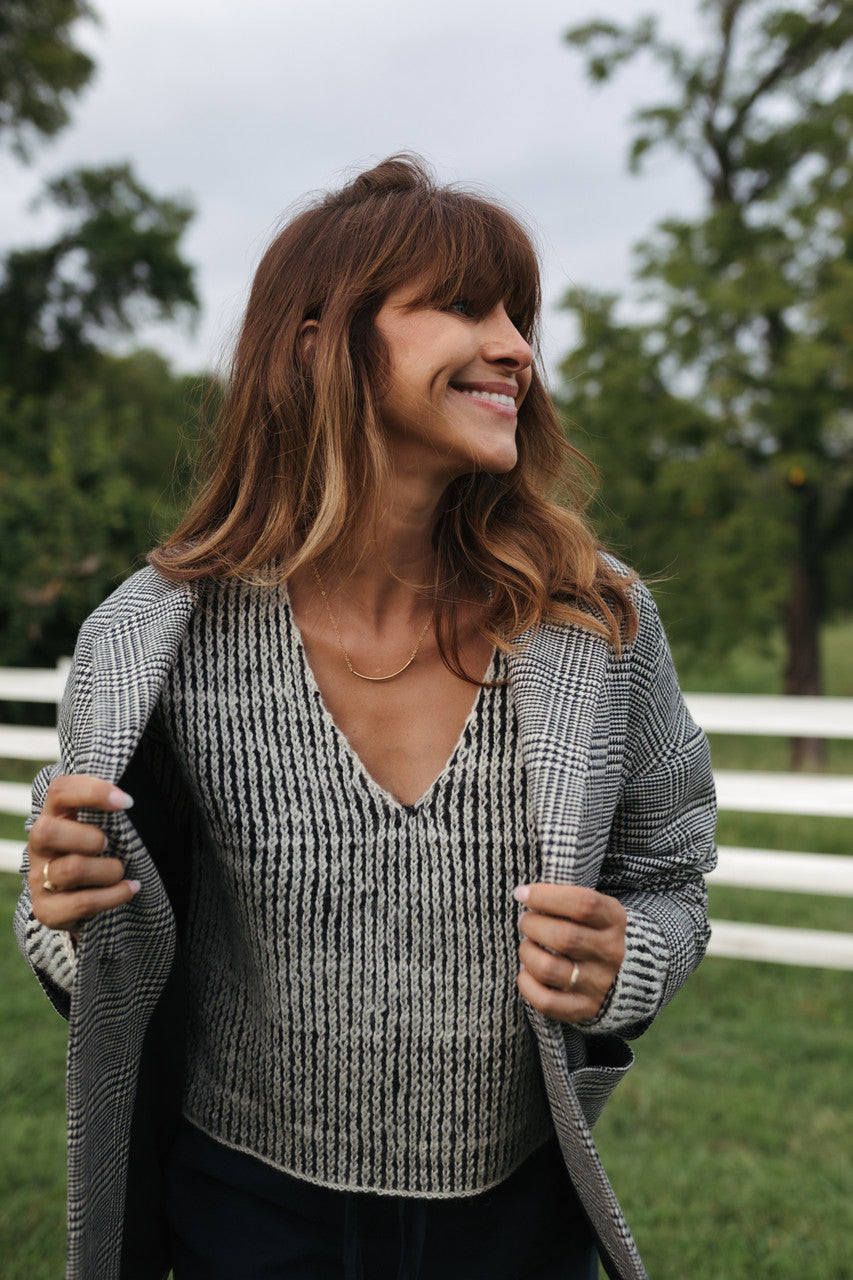 Finn V-Neck Wool Sweater Made to Order