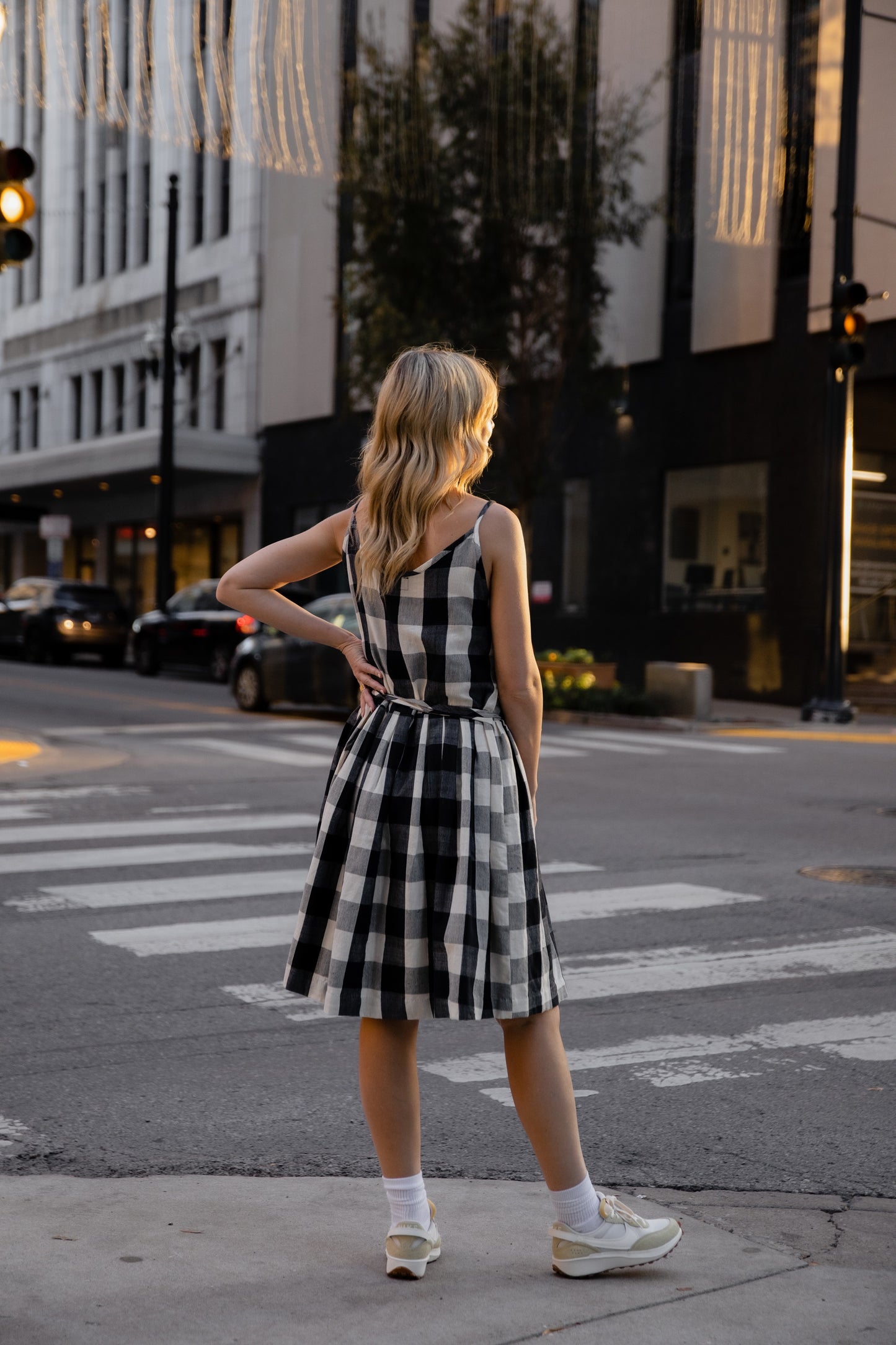 Katarina Handwoven Cotton Dress - M and L Left