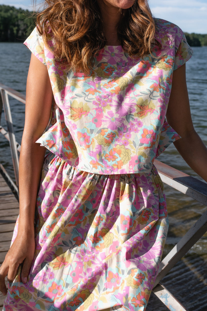 Claudia Skirt Set in Vintage Floral Print