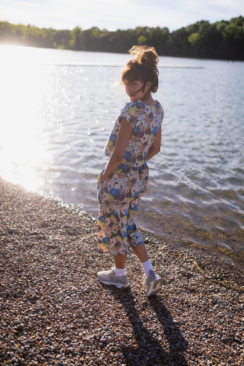 Claudia Skirt Set in Garden Print - XL Shirt Left