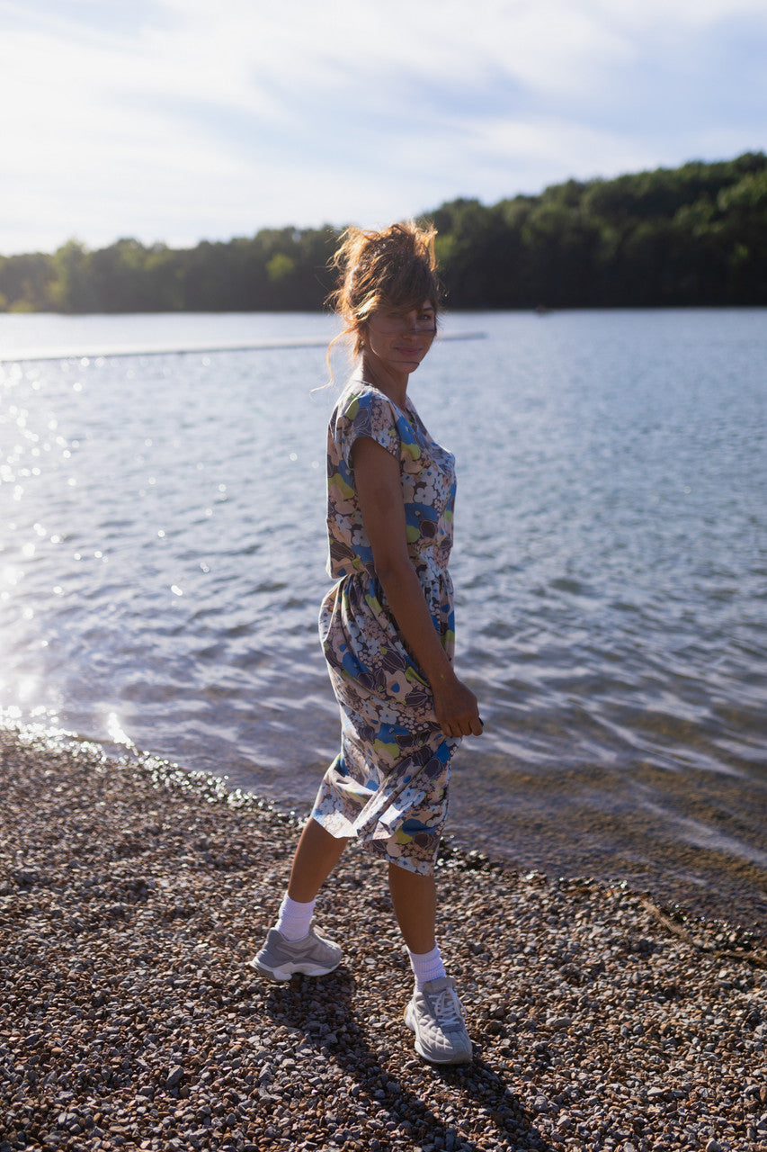 Claudia Skirt Set in Garden Print - XL Shirt Left