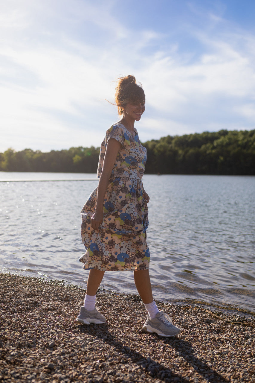 Claudia Skirt Set in Garden Print - XL Shirt Left