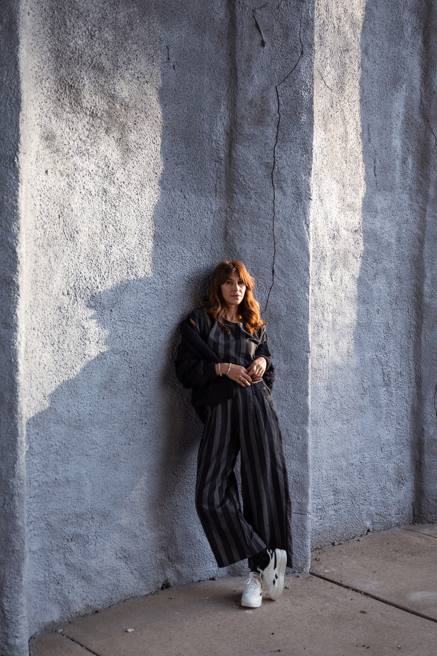Quinn Wool Cardigan in Navy Made to Order