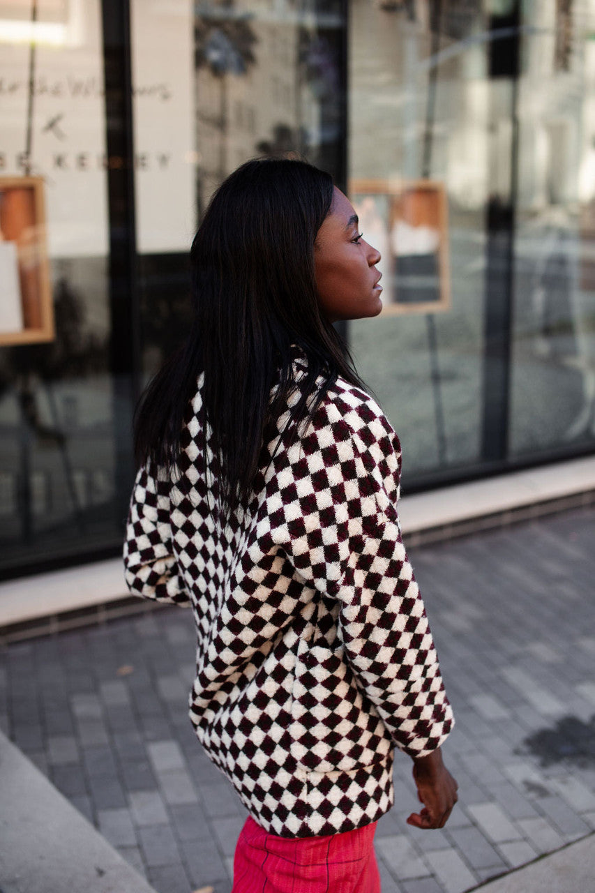Portuguese Wool Pieper in Red and Black Check Made to Order