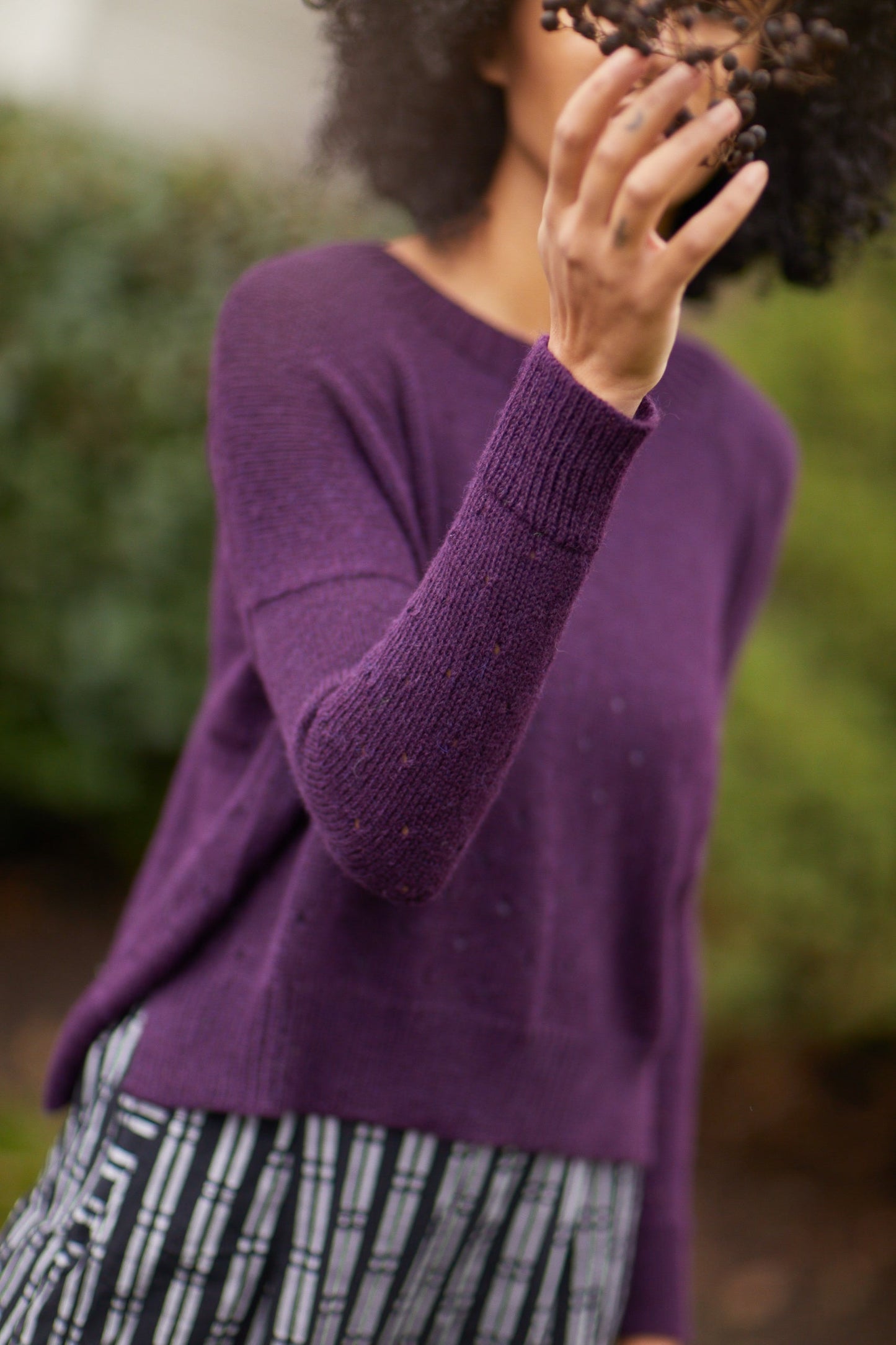 Baby Alpaca Pullover Sweater in Brown