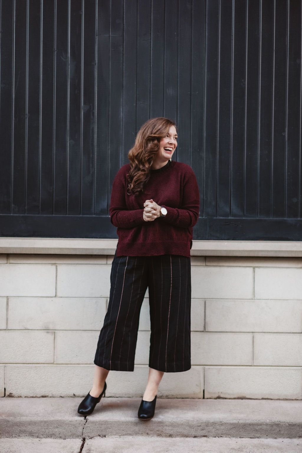 Baby Alpaca Pullover Sweater in Brown