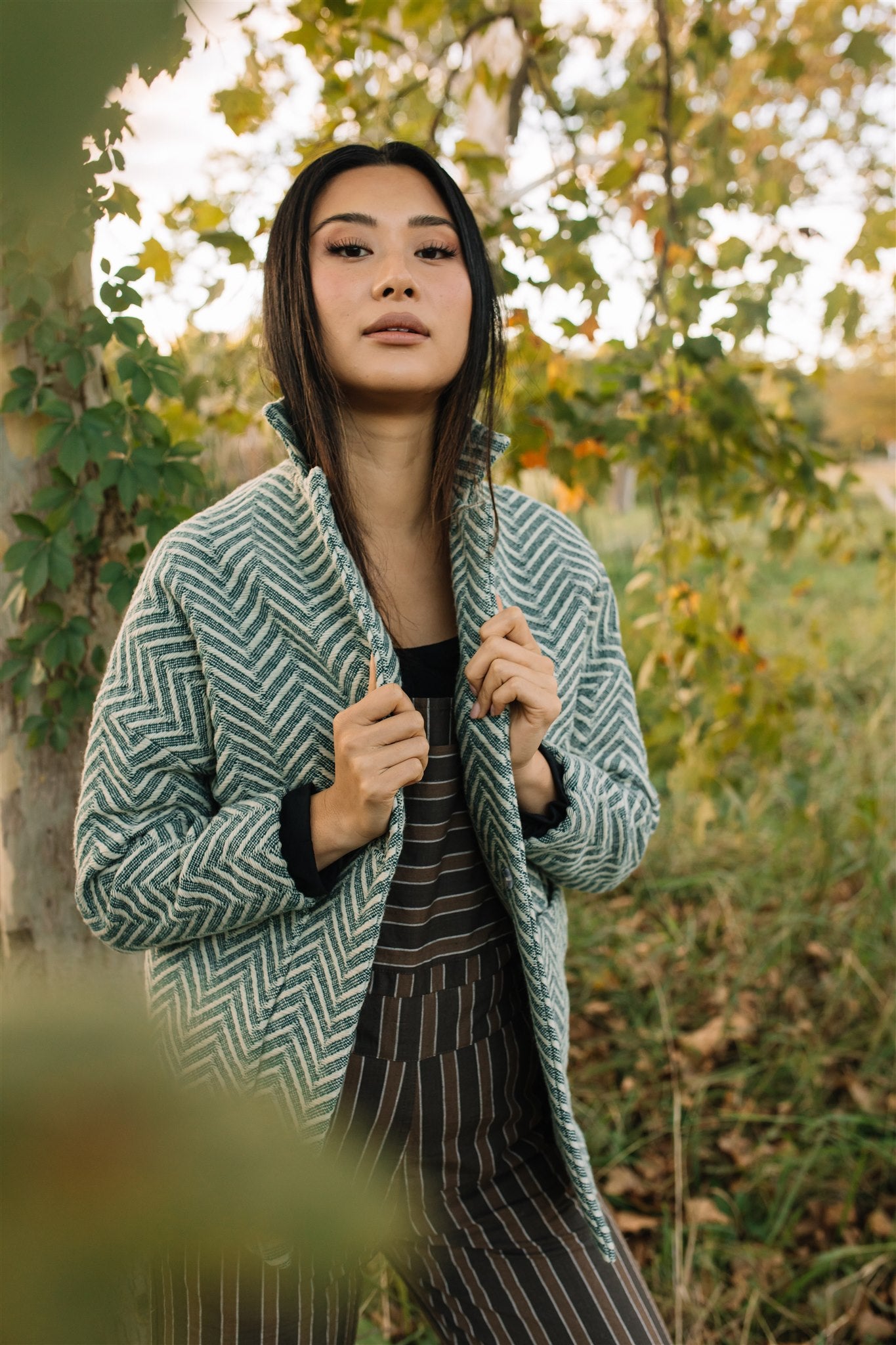 Portuguese Wool Pieper Coat in Vintage Cream Made to Order