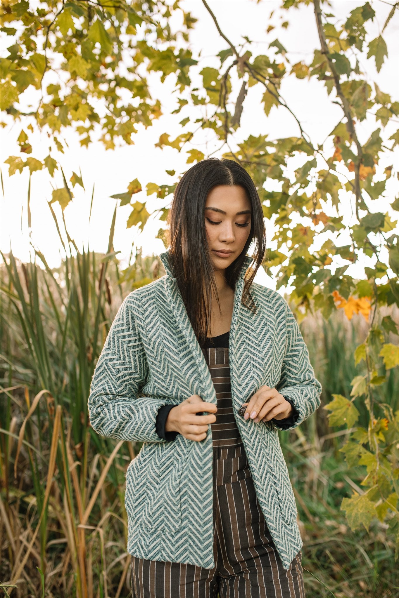 Portuguese Wool Pieper Coat in Vintage Cream Made to Order