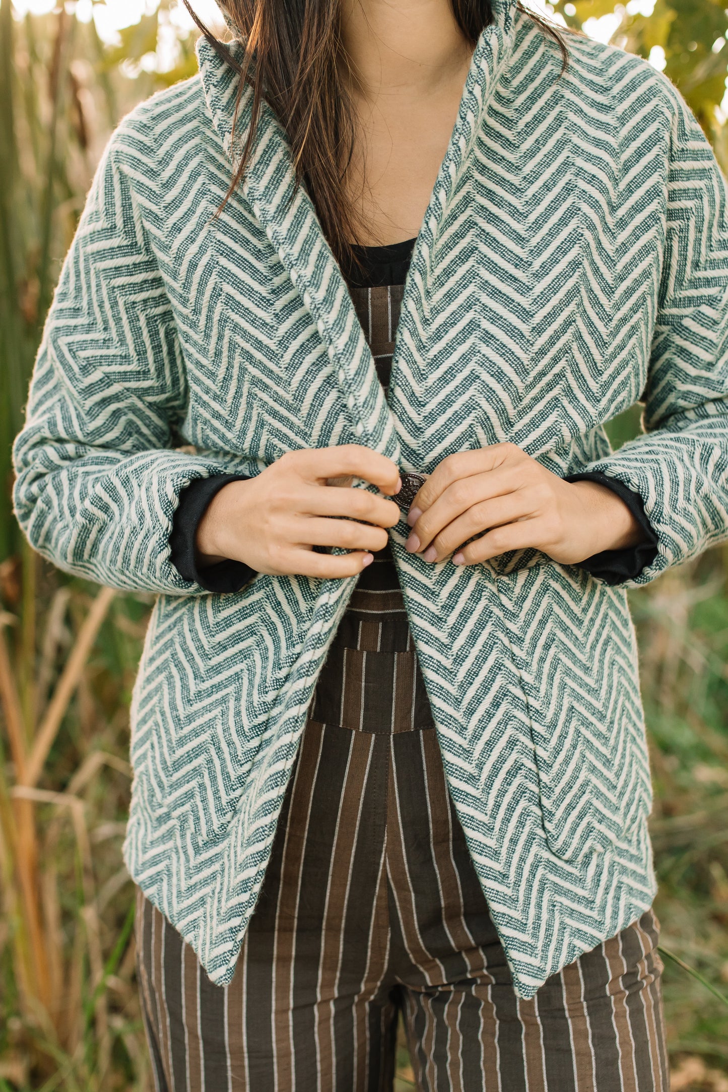 Portuguese Wool Pieper Coat in Vintage Cream Made to Order