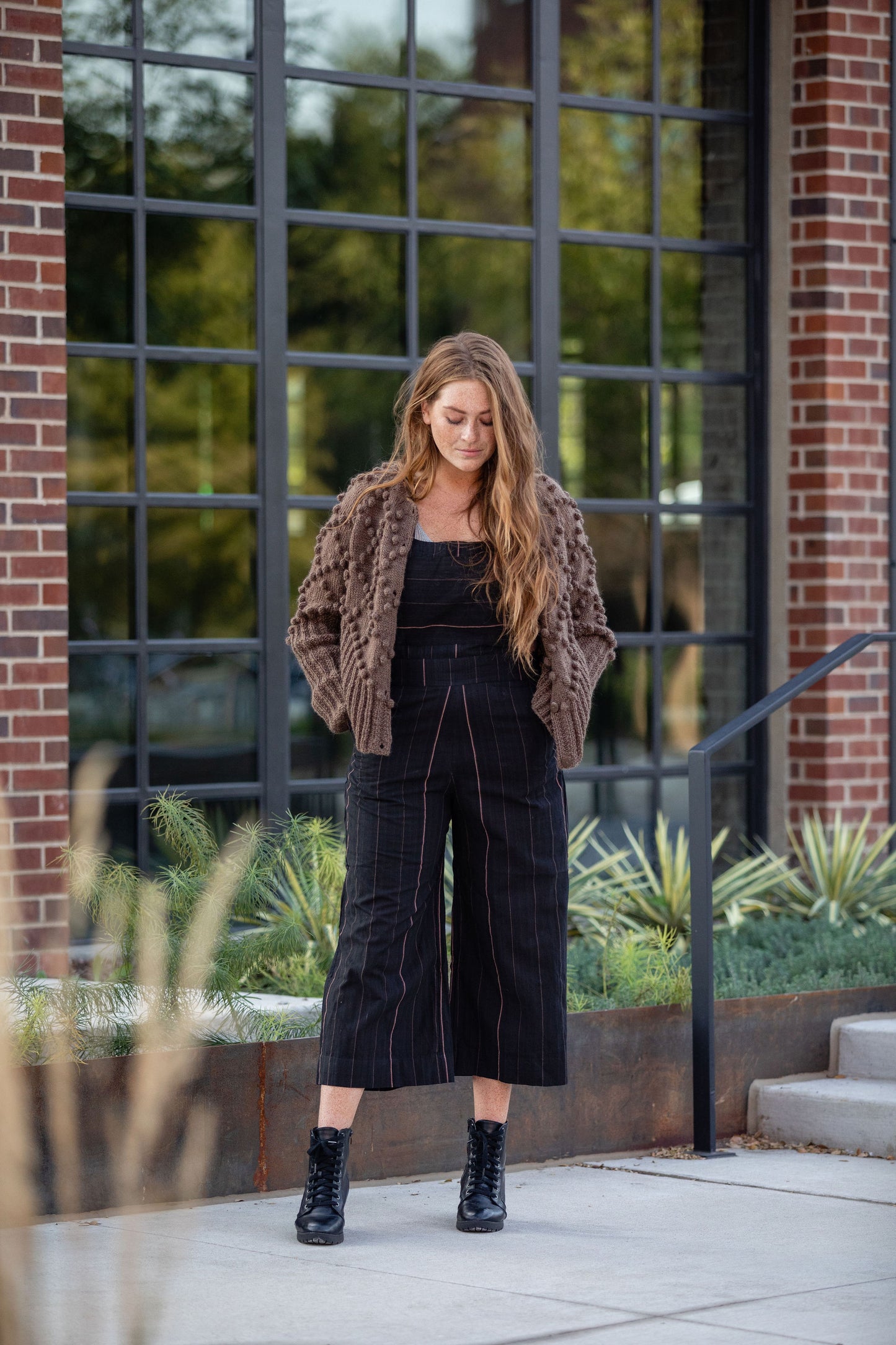 Hand Knit Nepali Wool Jill Sweater in Brown Made to Order
