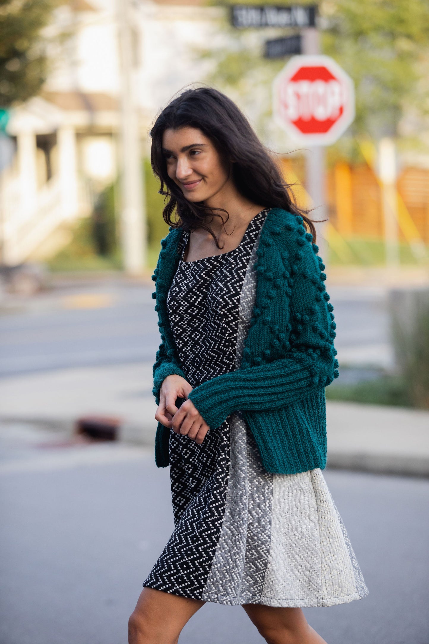 Hand Knit Nepali Wool Jill Sweater in Brown Made to Order