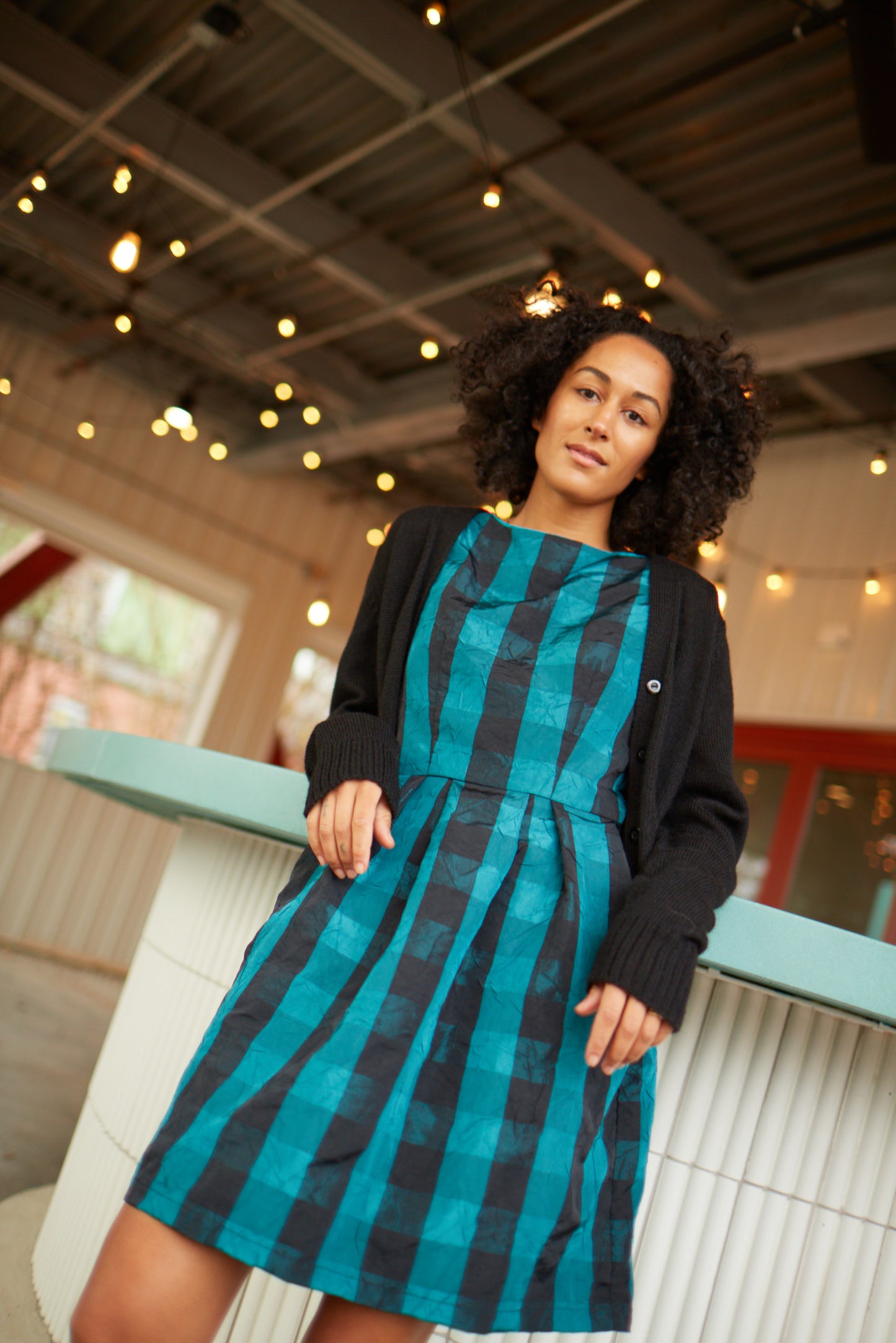 Alpaca Robbi Cardigan Sweater in Black Made to Order